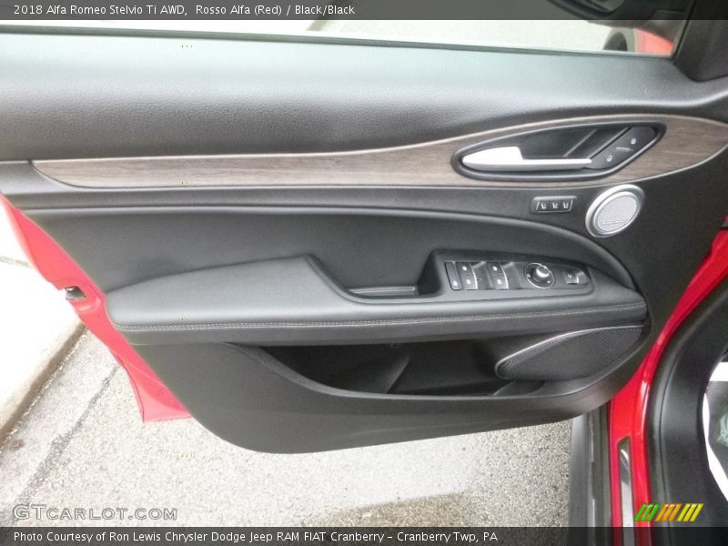 Rosso Alfa (Red) / Black/Black 2018 Alfa Romeo Stelvio Ti AWD