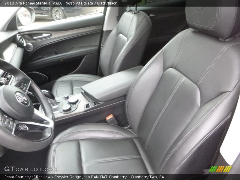 Rosso Alfa (Red) / Black/Black 2018 Alfa Romeo Stelvio Ti AWD