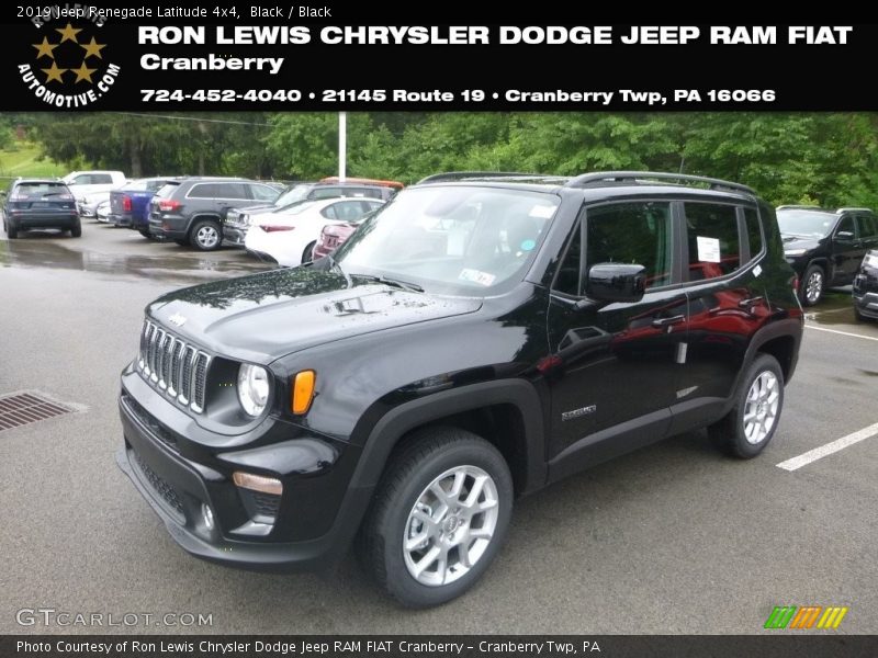 Black / Black 2019 Jeep Renegade Latitude 4x4