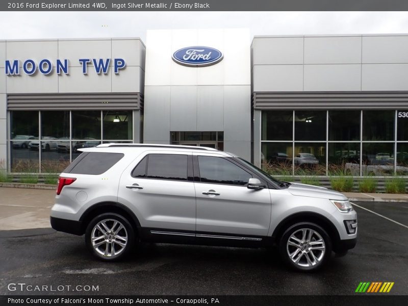 Ingot Silver Metallic / Ebony Black 2016 Ford Explorer Limited 4WD