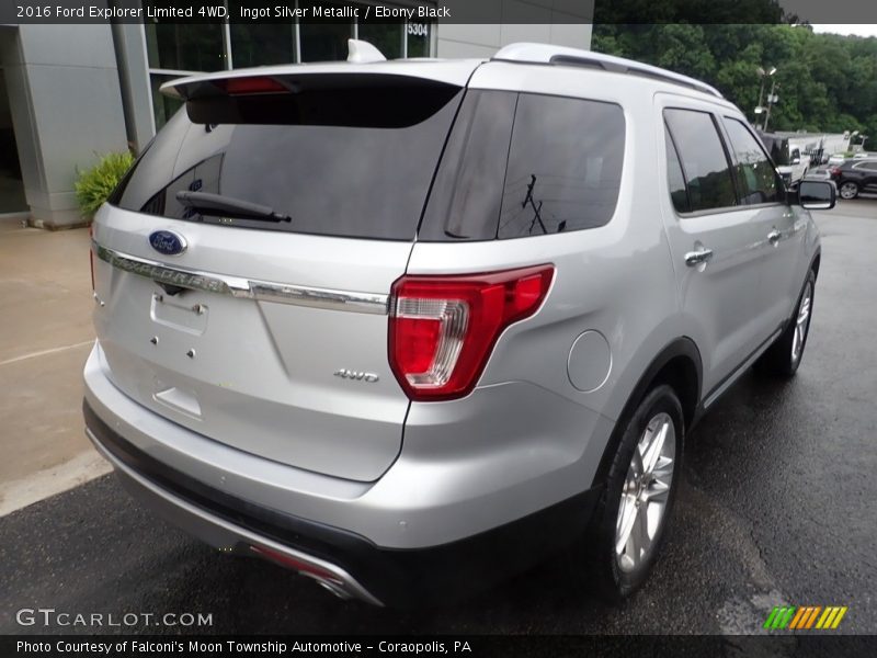 Ingot Silver Metallic / Ebony Black 2016 Ford Explorer Limited 4WD
