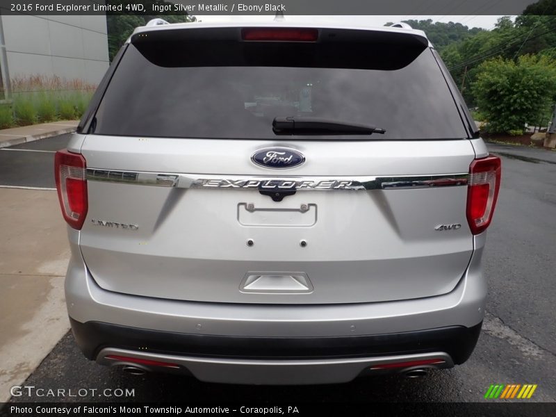 Ingot Silver Metallic / Ebony Black 2016 Ford Explorer Limited 4WD