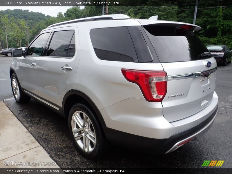 Ingot Silver Metallic / Ebony Black 2016 Ford Explorer Limited 4WD