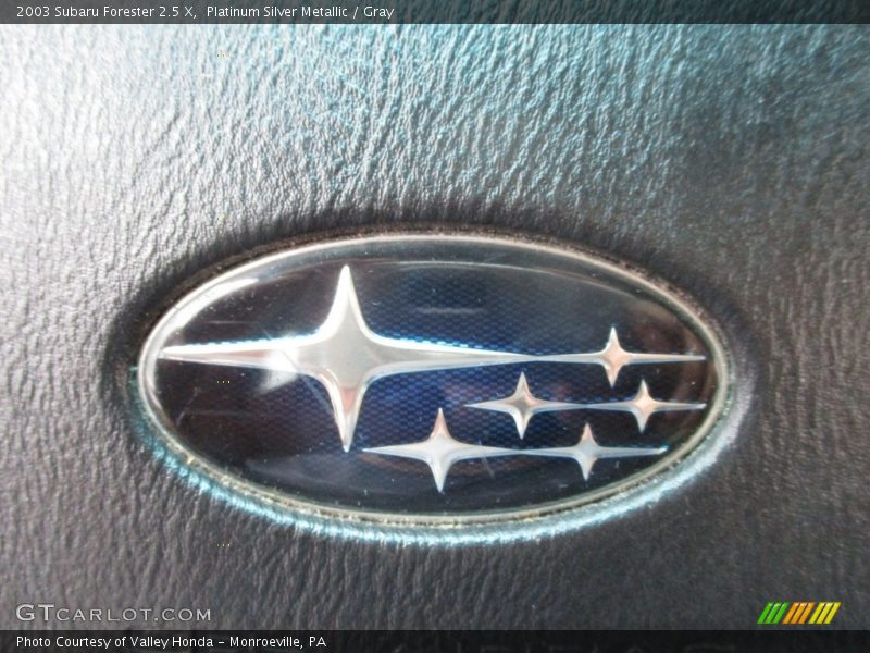 Platinum Silver Metallic / Gray 2003 Subaru Forester 2.5 X