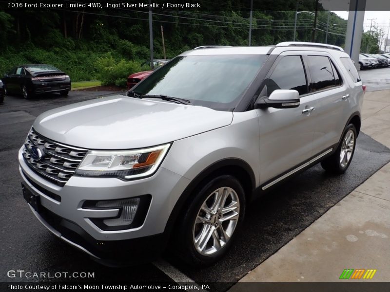 Ingot Silver Metallic / Ebony Black 2016 Ford Explorer Limited 4WD