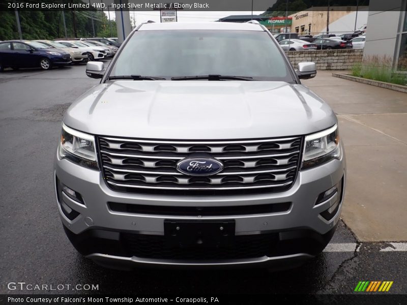 Ingot Silver Metallic / Ebony Black 2016 Ford Explorer Limited 4WD