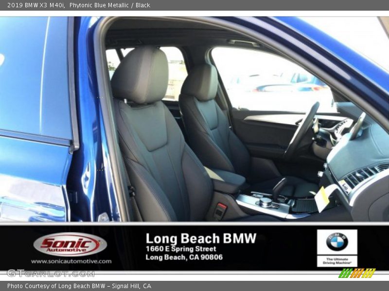 Phytonic Blue Metallic / Black 2019 BMW X3 M40i