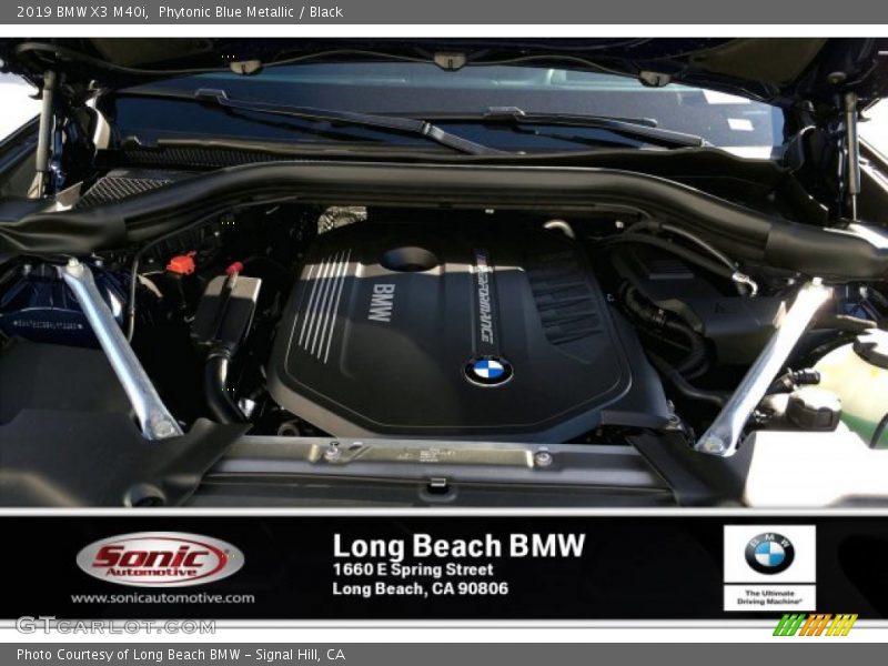 Phytonic Blue Metallic / Black 2019 BMW X3 M40i