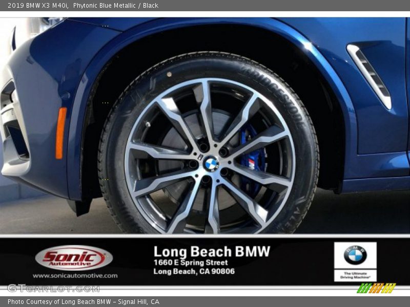 Phytonic Blue Metallic / Black 2019 BMW X3 M40i