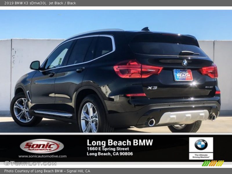 Jet Black / Black 2019 BMW X3 sDrive30i