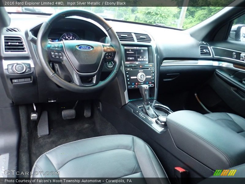 Ingot Silver Metallic / Ebony Black 2016 Ford Explorer Limited 4WD