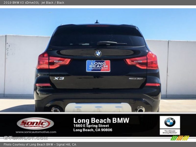 Jet Black / Black 2019 BMW X3 sDrive30i