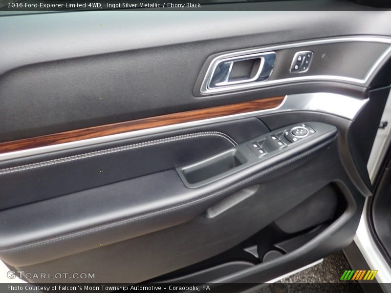 Ingot Silver Metallic / Ebony Black 2016 Ford Explorer Limited 4WD