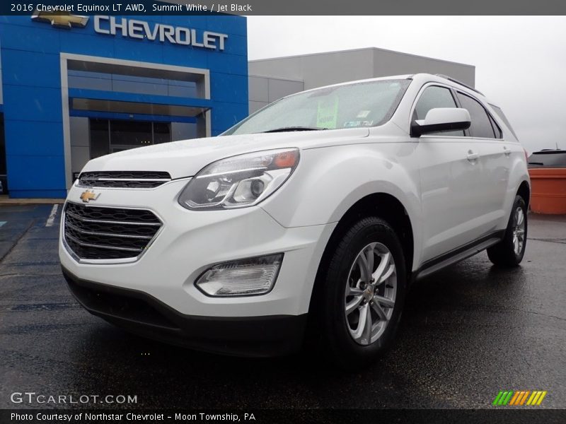 Summit White / Jet Black 2016 Chevrolet Equinox LT AWD