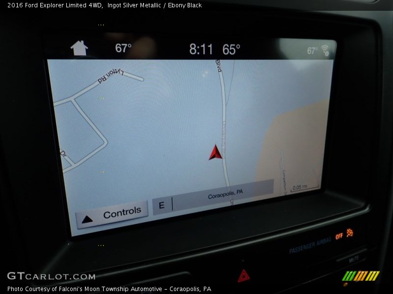 Ingot Silver Metallic / Ebony Black 2016 Ford Explorer Limited 4WD