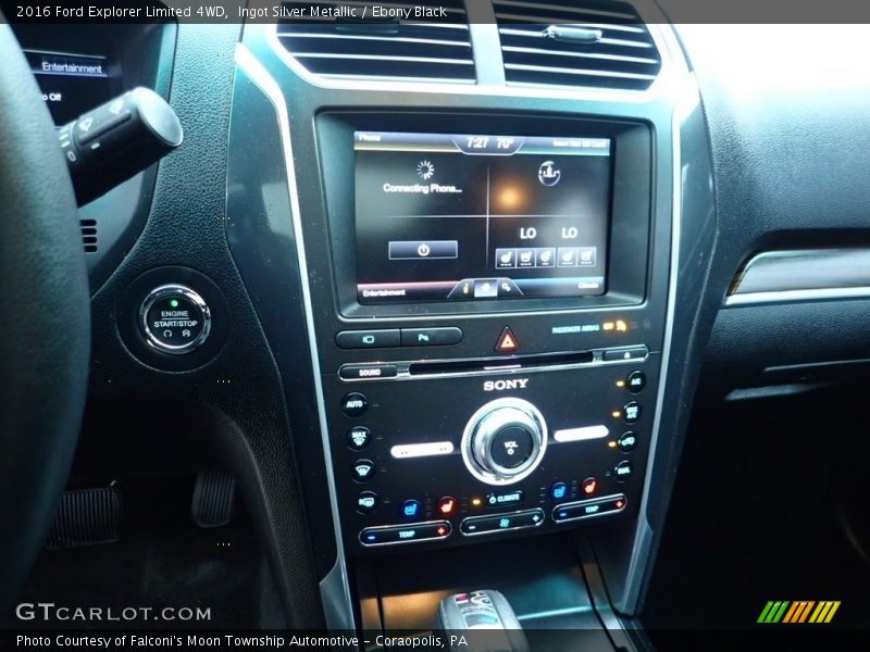 Ingot Silver Metallic / Ebony Black 2016 Ford Explorer Limited 4WD