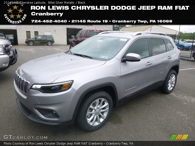 Billet Silver Metallic / Black 2019 Jeep Cherokee Latitude