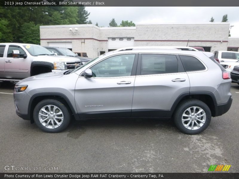 Billet Silver Metallic / Black 2019 Jeep Cherokee Latitude