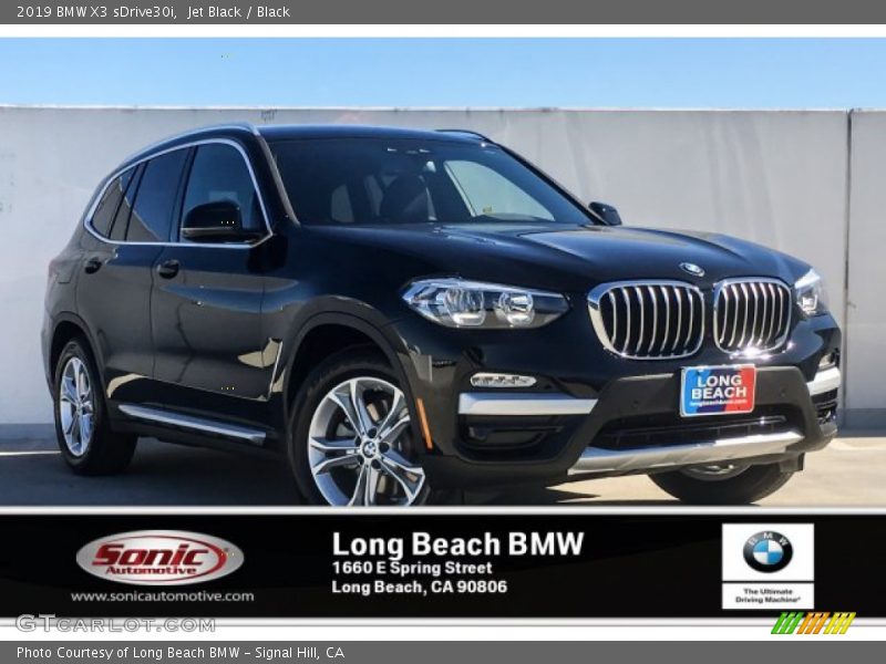Jet Black / Black 2019 BMW X3 sDrive30i