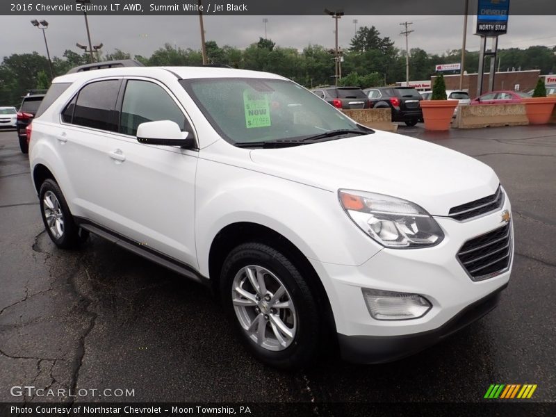 Summit White / Jet Black 2016 Chevrolet Equinox LT AWD