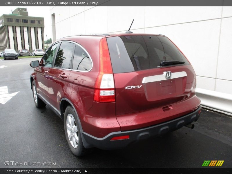 Tango Red Pearl / Gray 2008 Honda CR-V EX-L 4WD