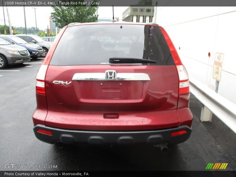 Tango Red Pearl / Gray 2008 Honda CR-V EX-L 4WD