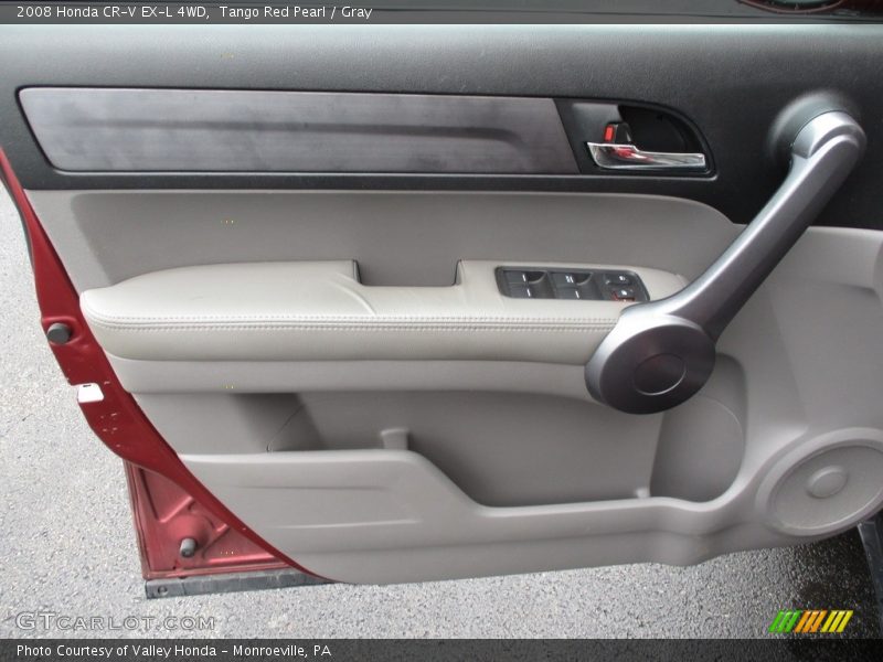 Tango Red Pearl / Gray 2008 Honda CR-V EX-L 4WD
