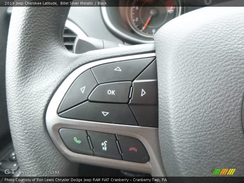 Billet Silver Metallic / Black 2019 Jeep Cherokee Latitude