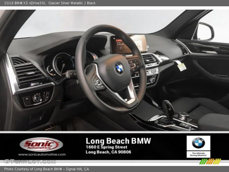 Glacier Silver Metallic / Black 2019 BMW X3 sDrive30i