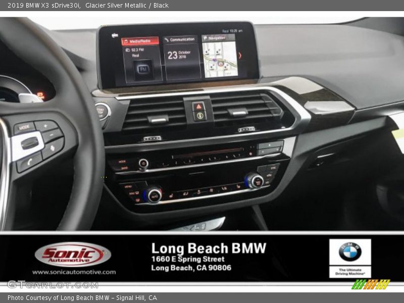 Glacier Silver Metallic / Black 2019 BMW X3 sDrive30i