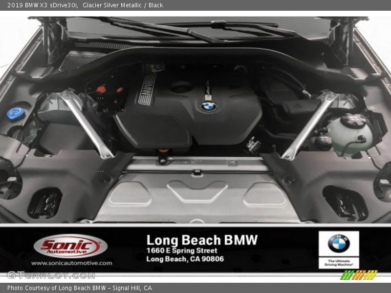 Glacier Silver Metallic / Black 2019 BMW X3 sDrive30i