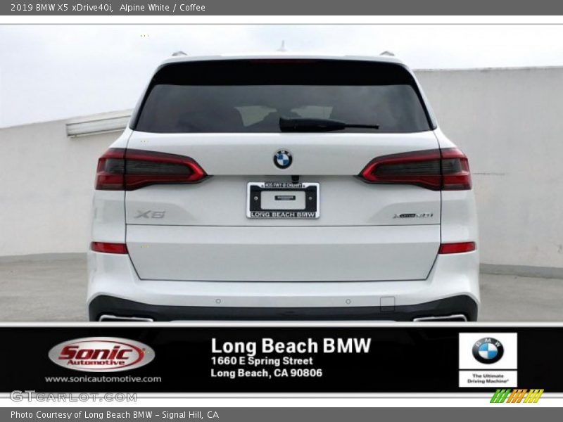 Alpine White / Coffee 2019 BMW X5 xDrive40i