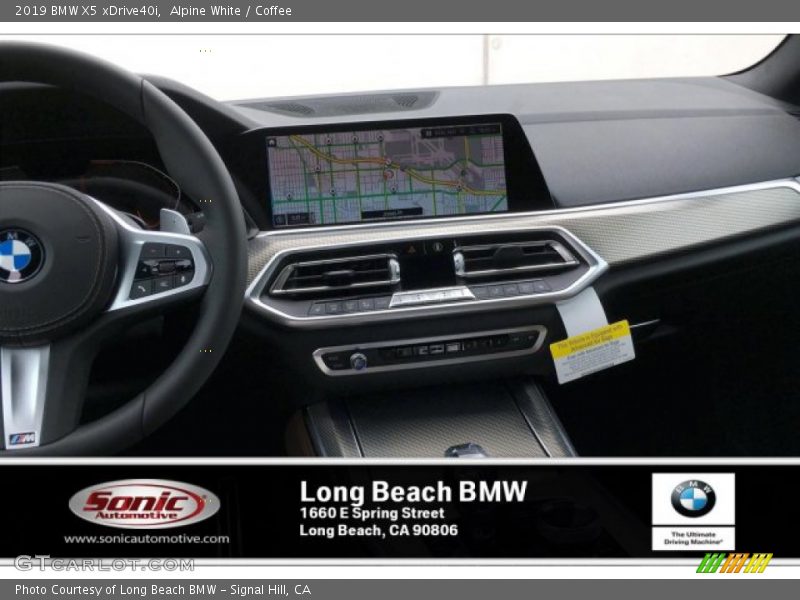 Alpine White / Coffee 2019 BMW X5 xDrive40i