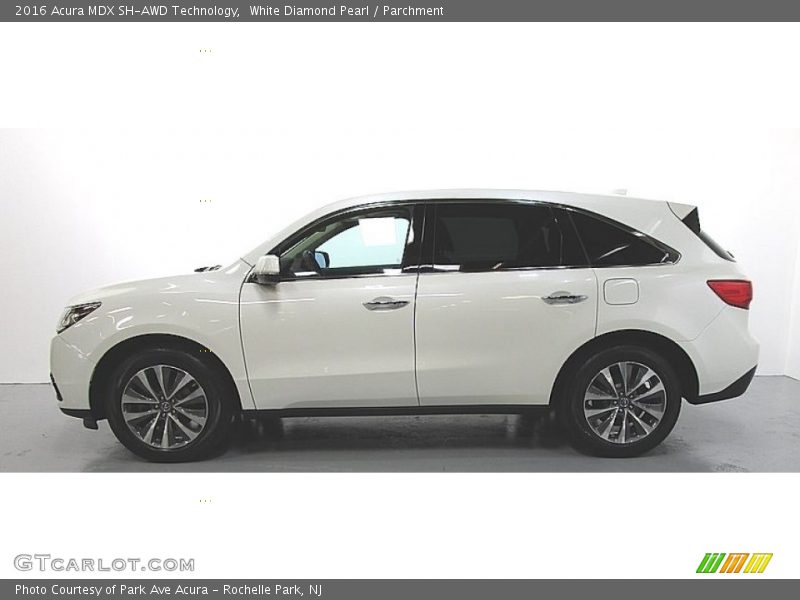 White Diamond Pearl / Parchment 2016 Acura MDX SH-AWD Technology
