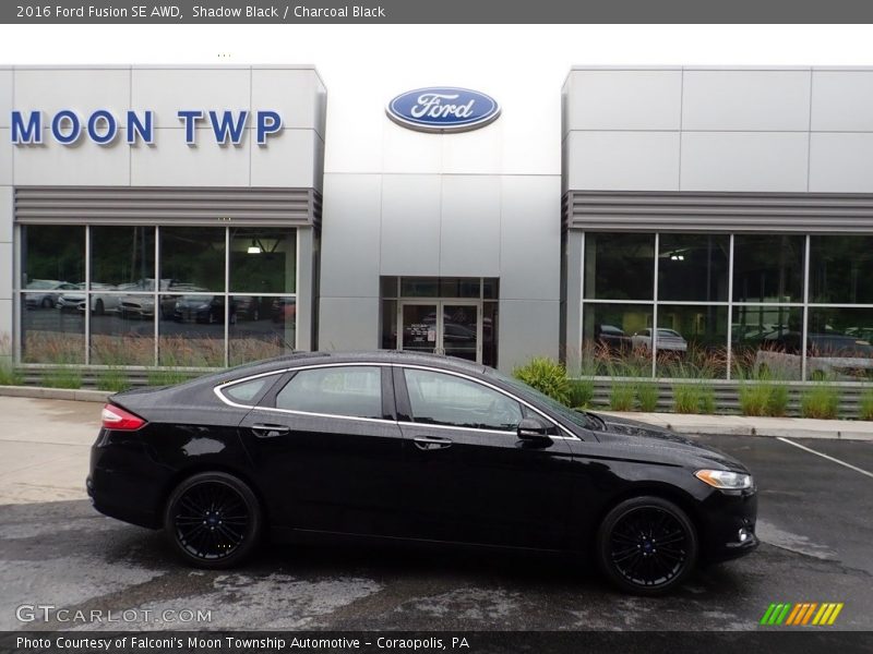 Shadow Black / Charcoal Black 2016 Ford Fusion SE AWD