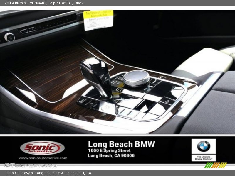Alpine White / Black 2019 BMW X5 xDrive40i
