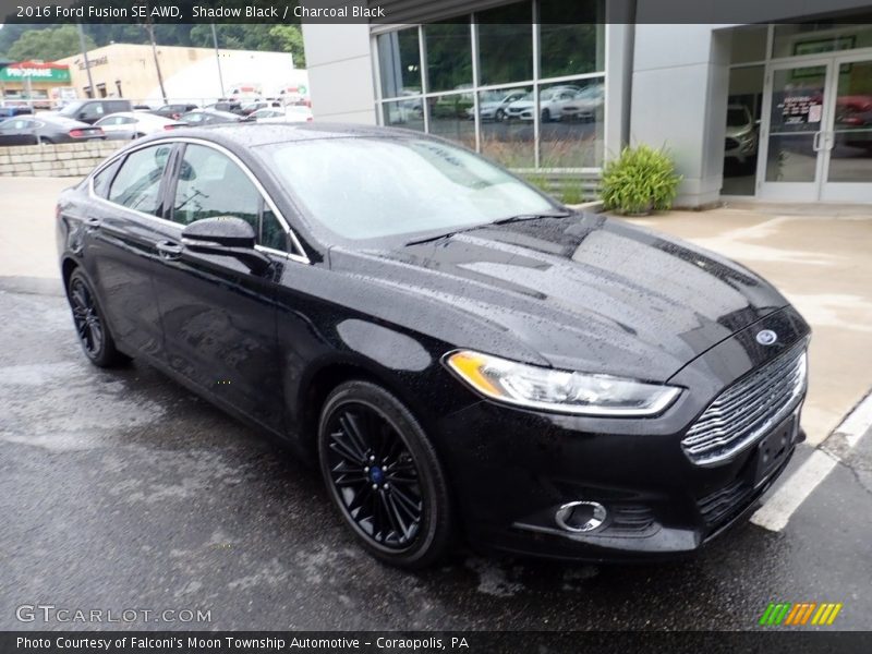 Shadow Black / Charcoal Black 2016 Ford Fusion SE AWD