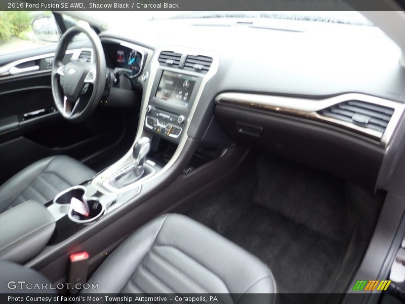 Shadow Black / Charcoal Black 2016 Ford Fusion SE AWD