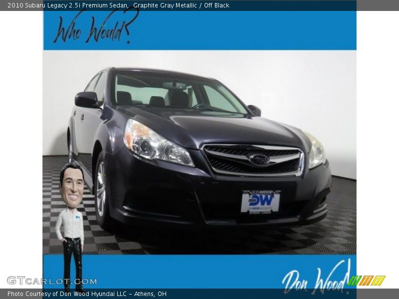 Graphite Gray Metallic / Off Black 2010 Subaru Legacy 2.5i Premium Sedan