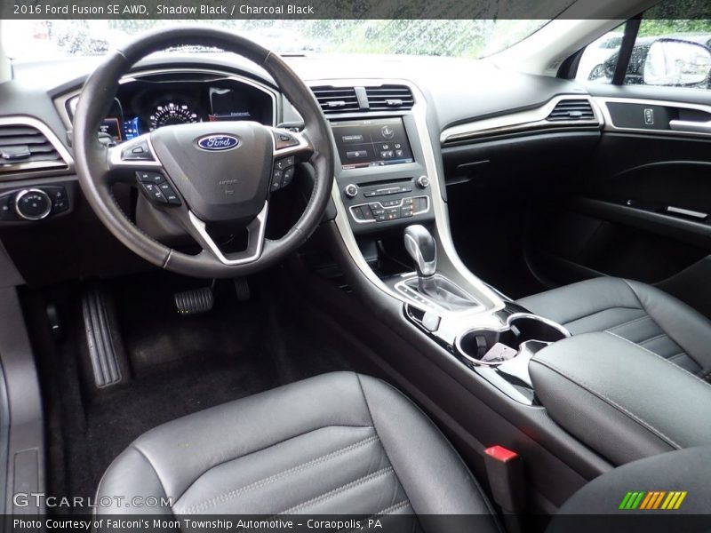 Shadow Black / Charcoal Black 2016 Ford Fusion SE AWD