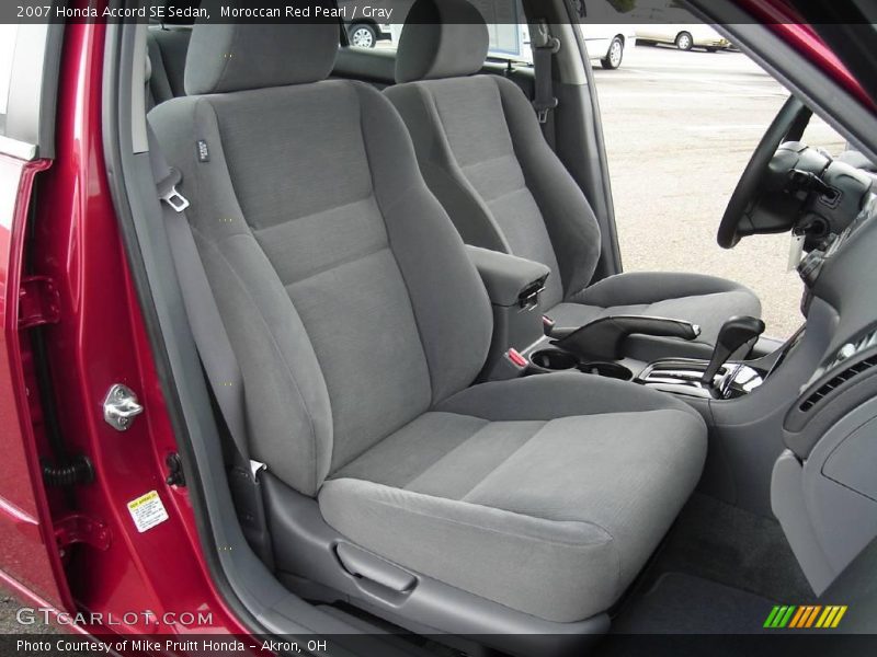 Moroccan Red Pearl / Gray 2007 Honda Accord SE Sedan