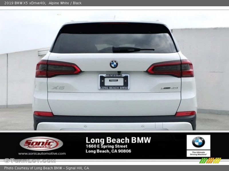 Alpine White / Black 2019 BMW X5 xDrive40i