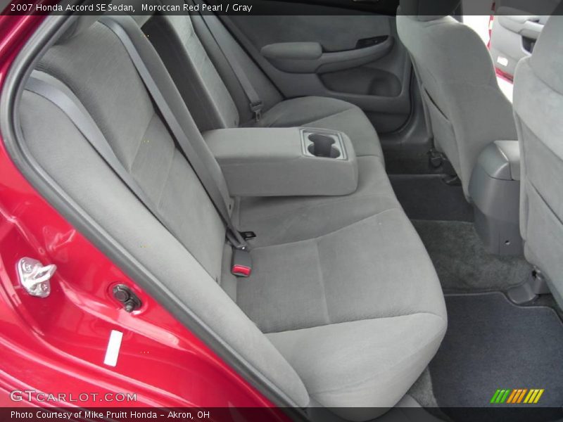 Moroccan Red Pearl / Gray 2007 Honda Accord SE Sedan