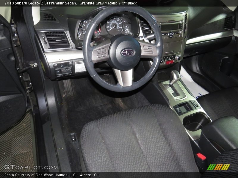 Graphite Gray Metallic / Off Black 2010 Subaru Legacy 2.5i Premium Sedan