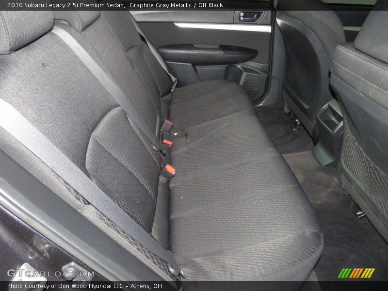 Graphite Gray Metallic / Off Black 2010 Subaru Legacy 2.5i Premium Sedan