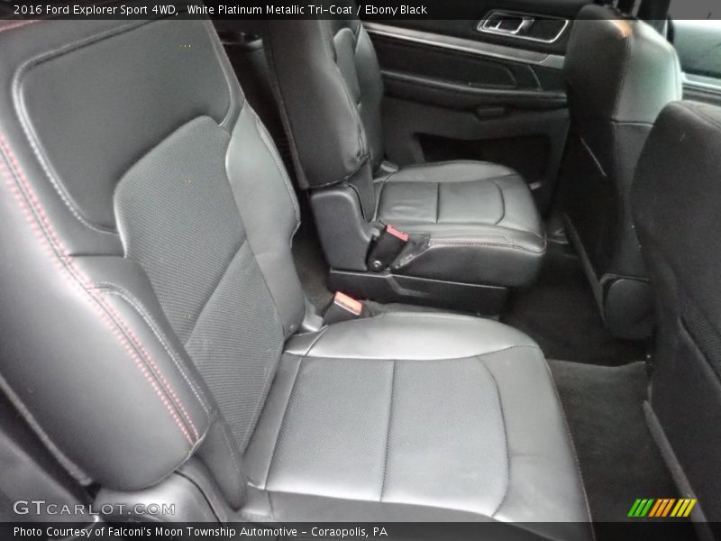 White Platinum Metallic Tri-Coat / Ebony Black 2016 Ford Explorer Sport 4WD