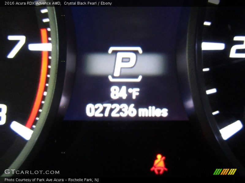 Crystal Black Pearl / Ebony 2016 Acura RDX Advance AWD