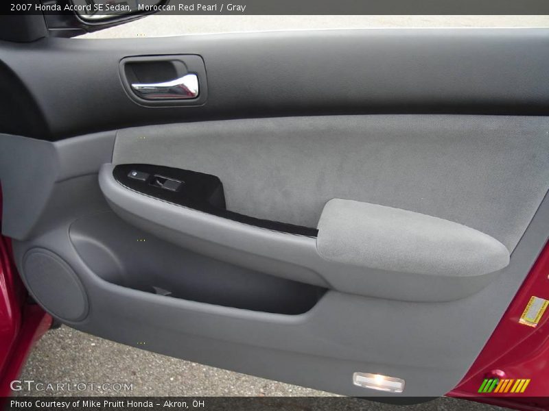 Moroccan Red Pearl / Gray 2007 Honda Accord SE Sedan