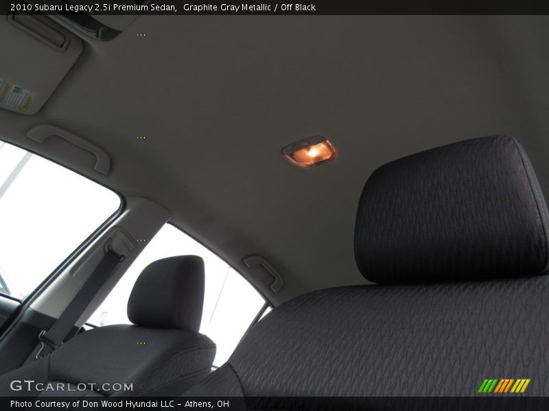 Graphite Gray Metallic / Off Black 2010 Subaru Legacy 2.5i Premium Sedan