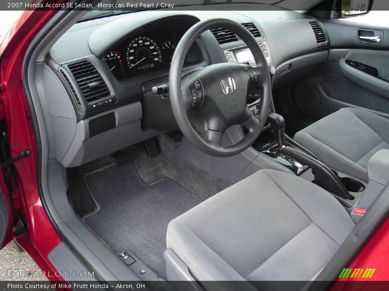 Moroccan Red Pearl / Gray 2007 Honda Accord SE Sedan